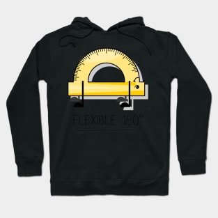 Flexible protractor cartoon drawing Hoodie